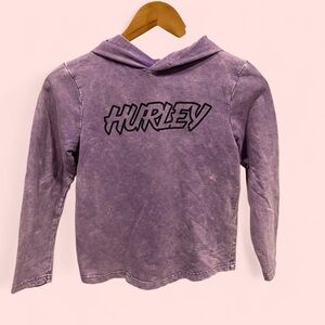 Groovy Hurley Purple Hoodie space dye youth long sleeve small unisex surf beach